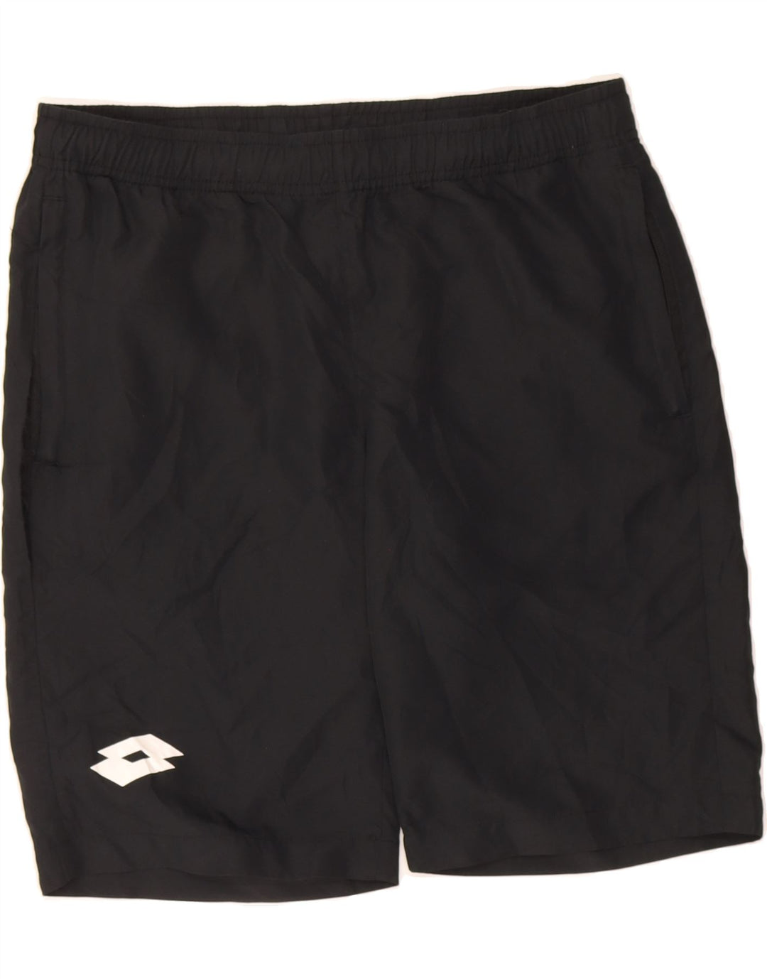 LOTTO Mens Sport Shorts Small  Black Polyester Vintage Lotto and Second-Hand Lotto from Messina Hembry 