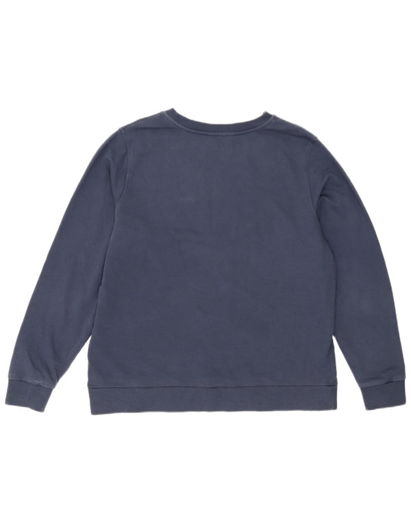 Felpa da donna Marks & Spencer UK 18 XL cotone blu navy