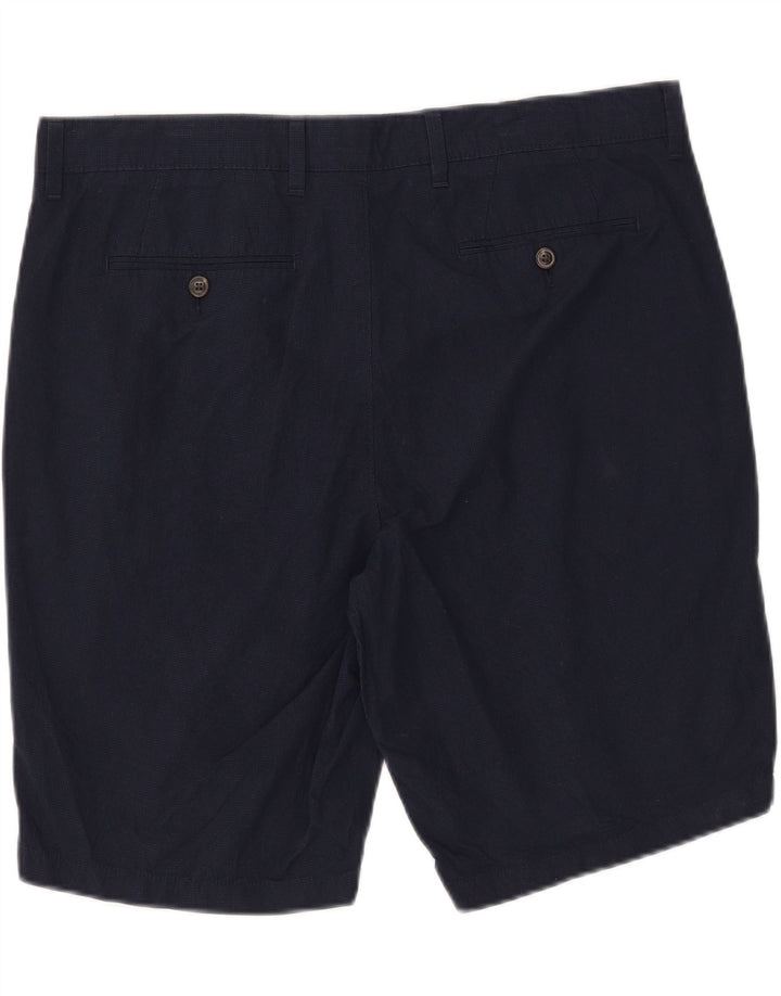 Pantaloncini chino da uomo Marks & Spencer W38 XL cotone blu navy