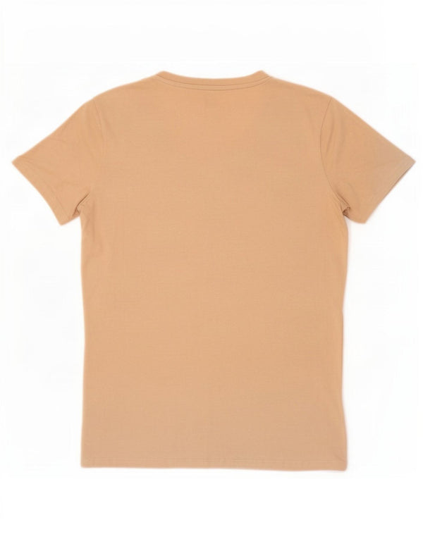 Guess T-shirt grafica da donna Top UK 12 Cotone beige medio