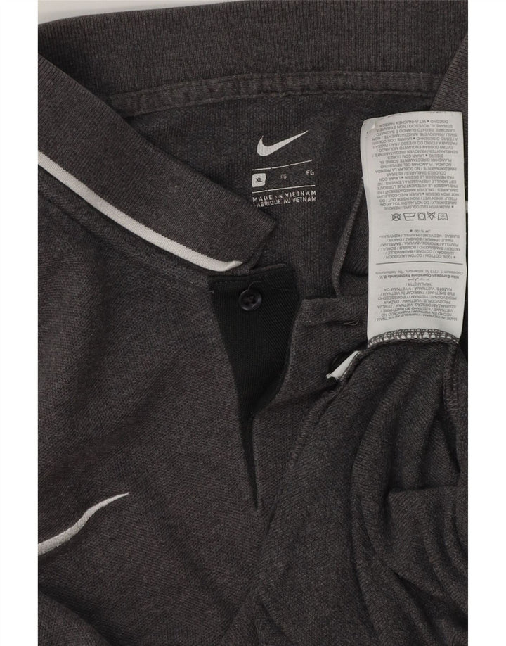Polo NIKE da uomo XL in cotone grigio