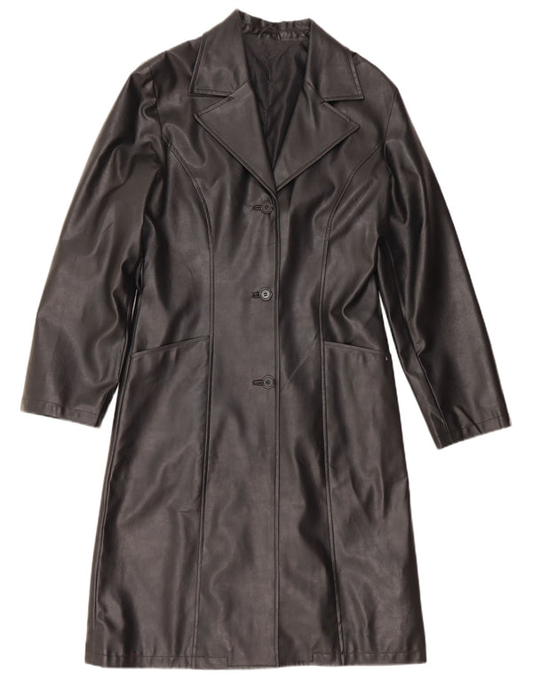 St. Bernard Womens Overcoat UK 10 Small Black Polyethylene