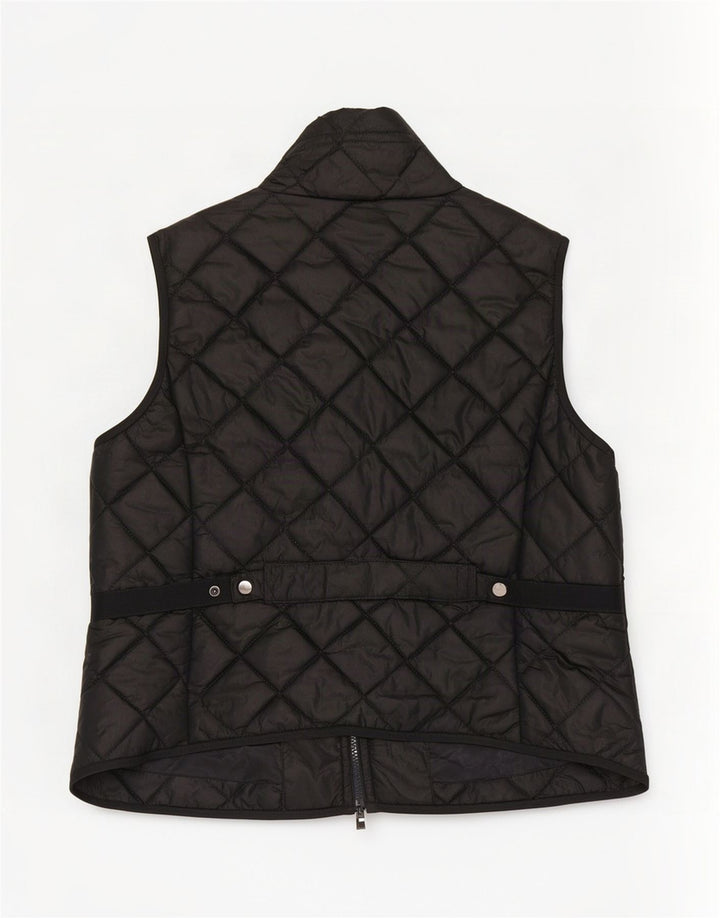 Gilet trapuntato da donna Esprit UK 14 grande poliestere nero