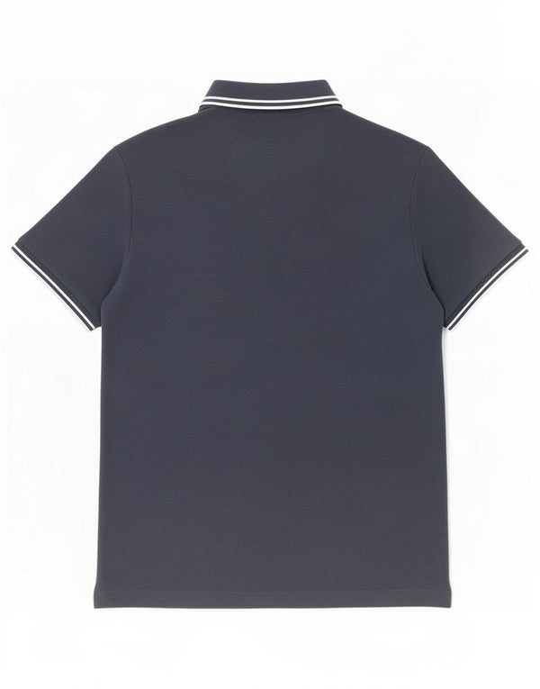 Polo da uomo Lotto Life a righe medie blu navy