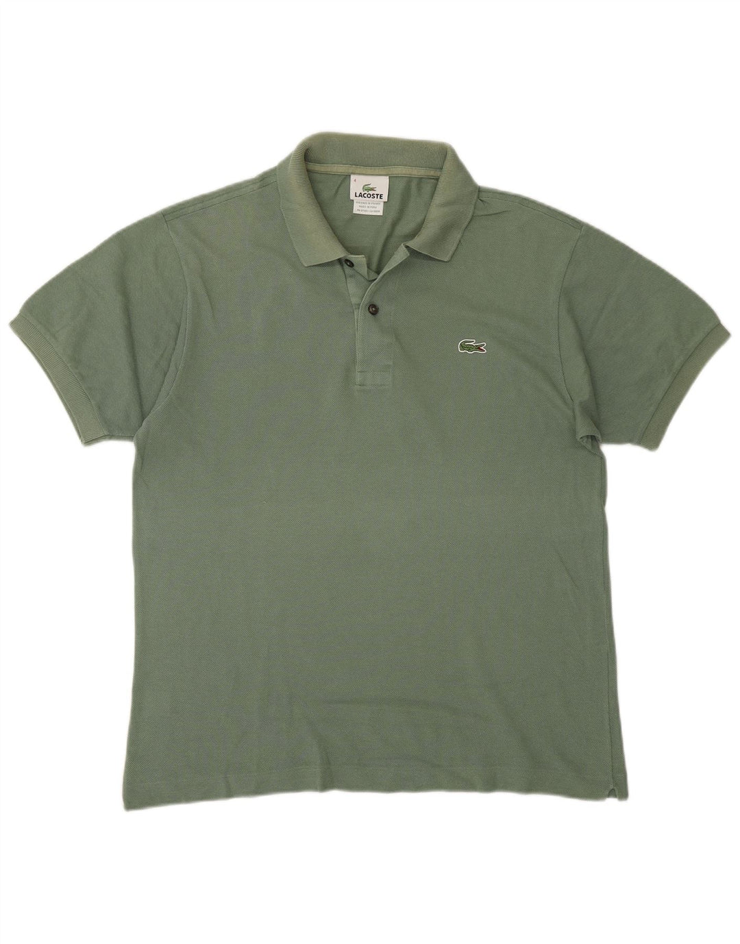 Polo da uomo Lacoste taglia 4 in cotone verde medio