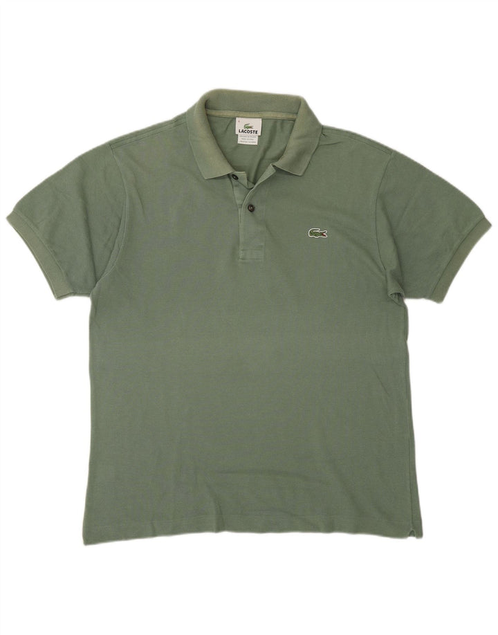 Polo da uomo Lacoste taglia 4 in cotone verde medio
