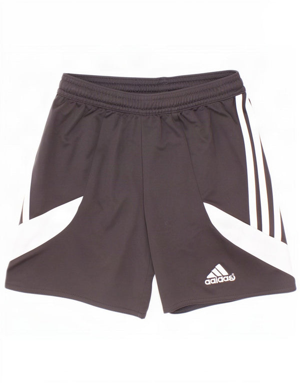 Pantaloncini sportivi Adidas Climalite da ragazzo 7-8 anni Small Black Colourblock