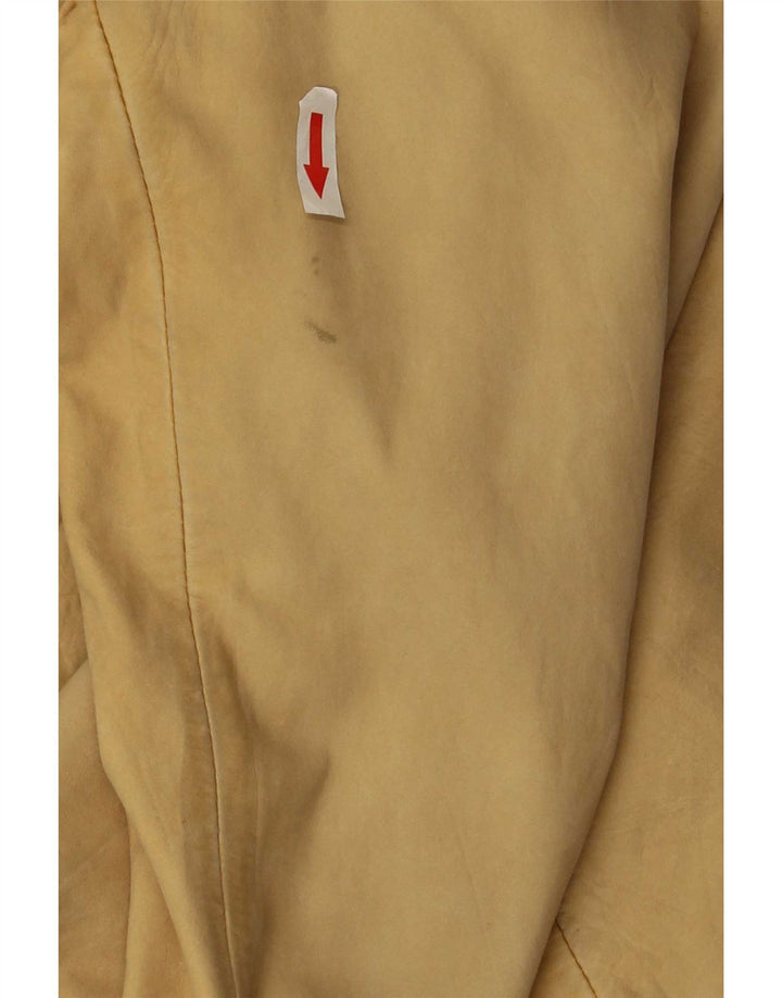 Giacca da motociclista in pelle da uomo Massimo Rebecchi IT 54 2XL Pelle beige
