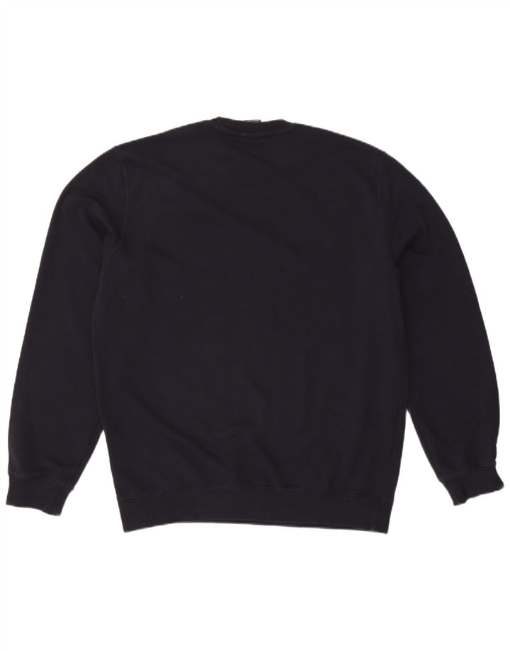 CHAMPION Felpa con grafica da uomo Maglione 2XL Cotone blu navy