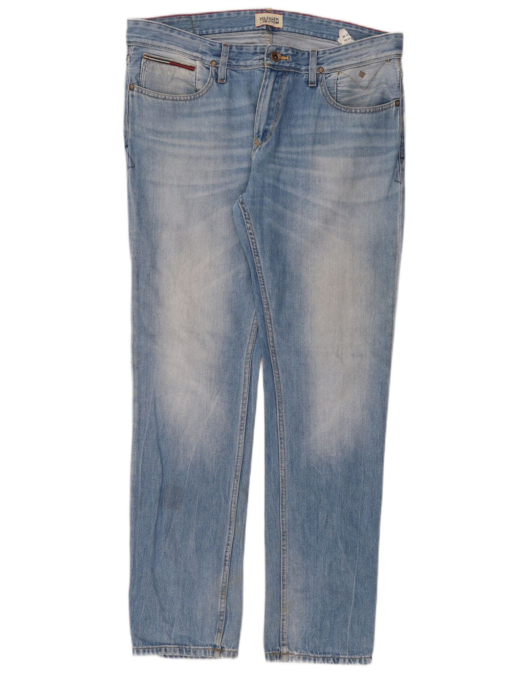 Jeans slim da uomo Tommy Hilfiger W34 L32 cotone blu