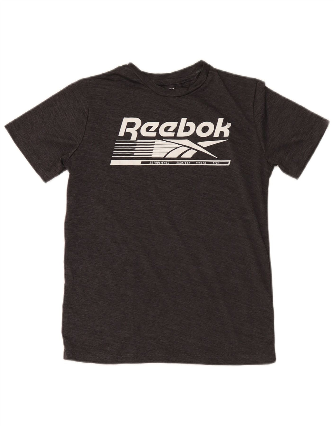 T-shirt grafica Reebok da bambino 10-11 anni in poliestere grigio medio