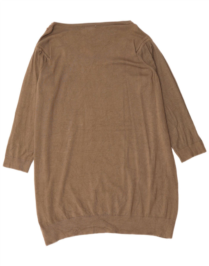 MARKS & SPENCER Abito maglione autografo da donna UK 18 XL Viscosa grigia