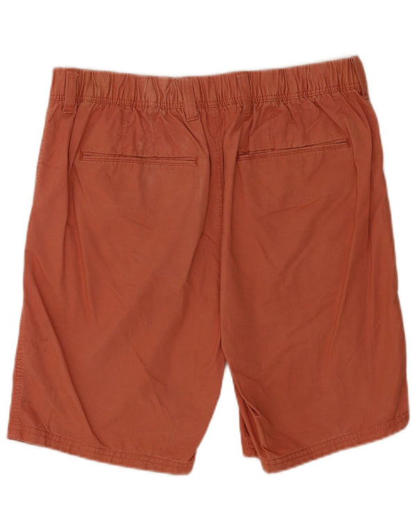 Pantaloncini chino da uomo Marks & Spencer W34 Large in cotone arancione