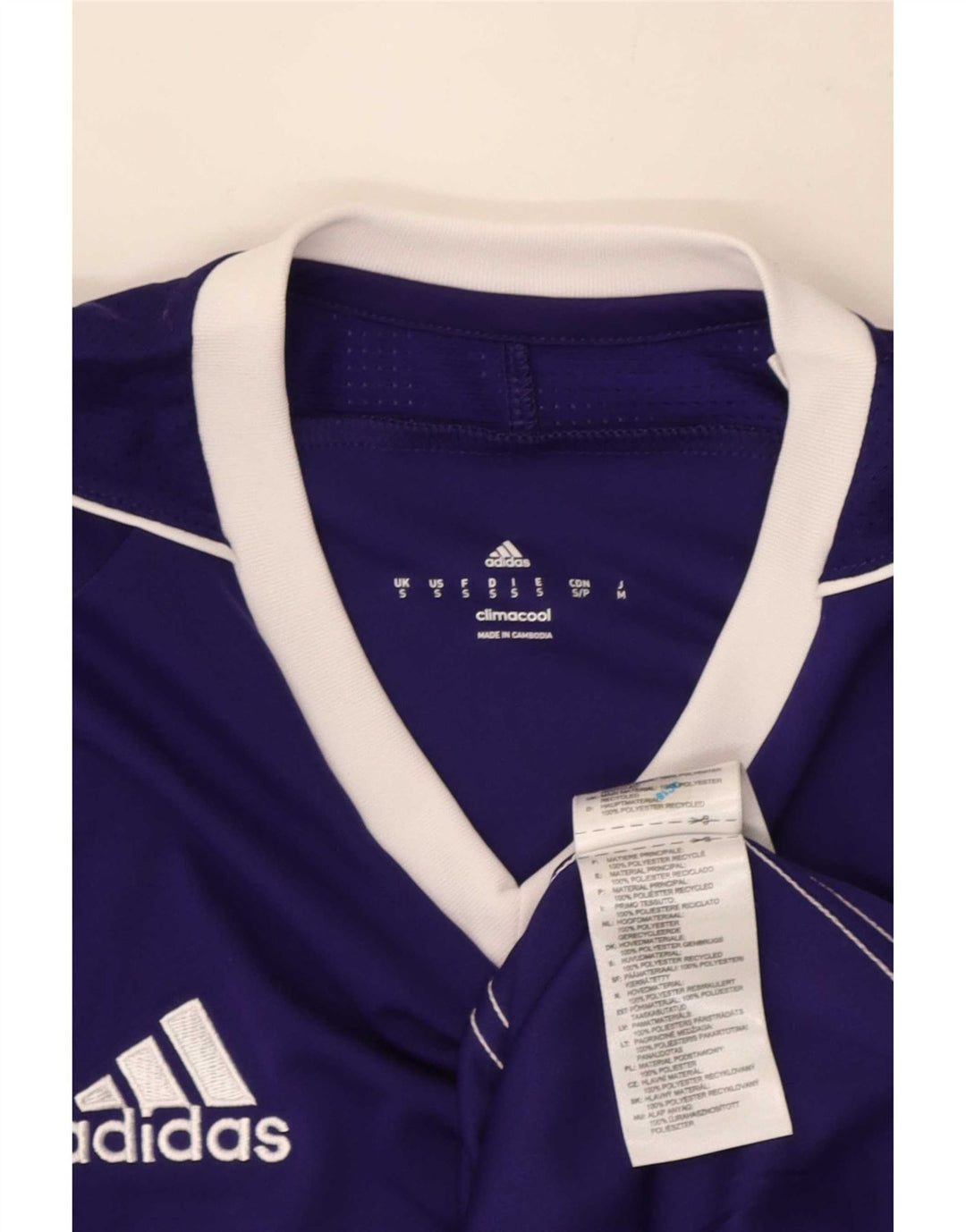 T-shirt Adidas Climacool da uomo piccola in poliestere viola