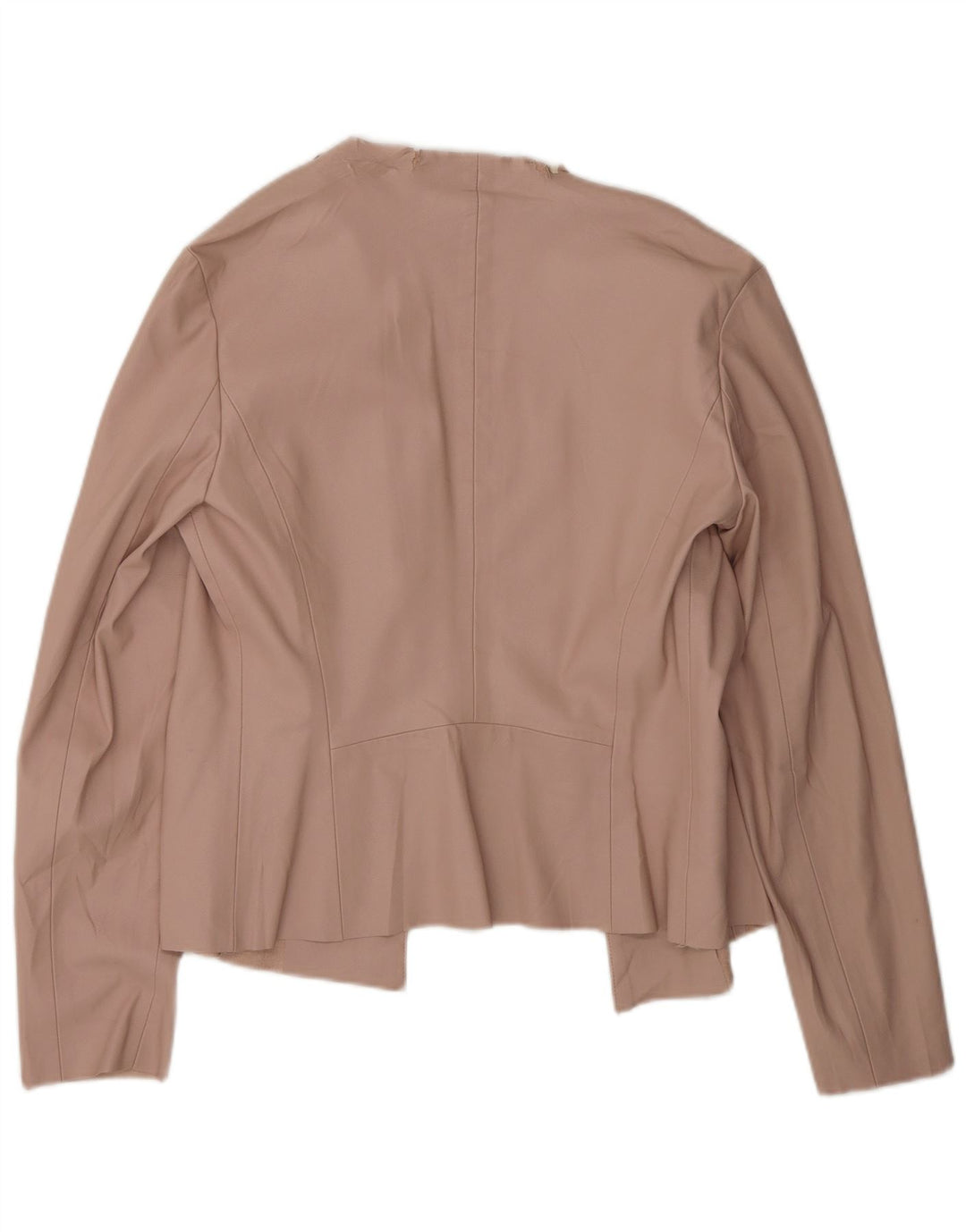 Giacca blazer da donna in ecopelle Zara UK 14 rosa medio