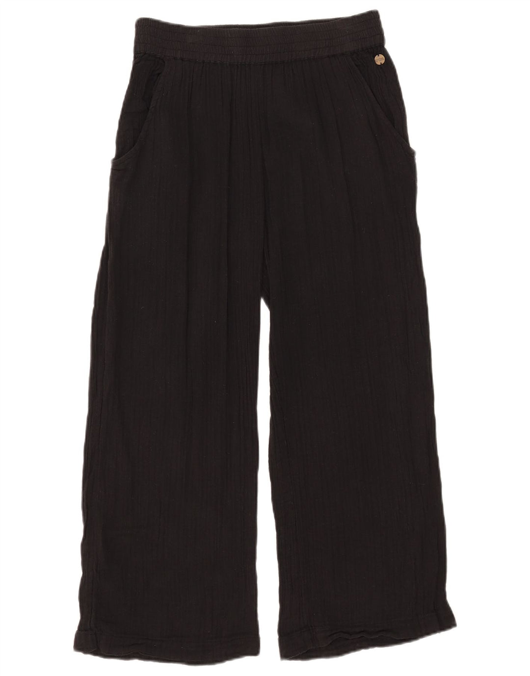 Pantaloni corti da donna a gamba larga Rip Curl medi W30 L24 cotone nero