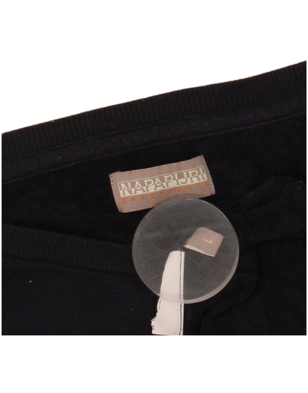 NAPAPIJRI Felpa con grafica da donna Maglione UK 14 Large Blu Navy