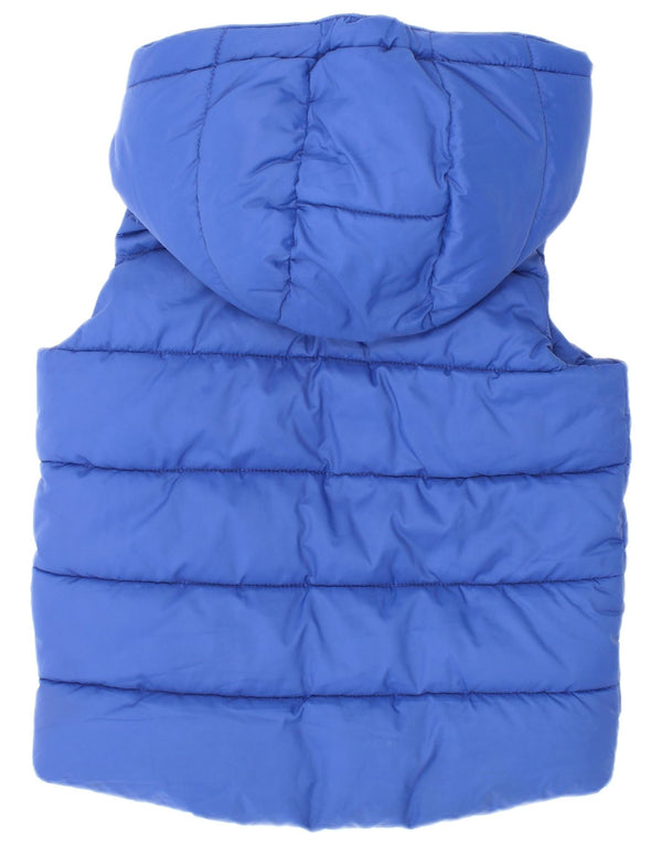 Gilet imbottito con cappuccio Benetton per neonato 18-24 mesi in poliestere blu
