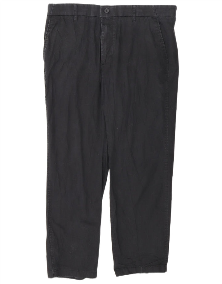 Pantaloni chino vestibilità regolare da uomo Marks & Spencer Autograph W38 L29 Blu Navy
