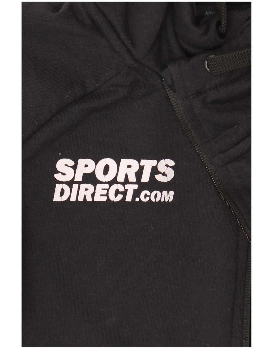 Felpa con cappuccio e zip grafica Nike Dri Fit da uomo piccola in poliestere nero