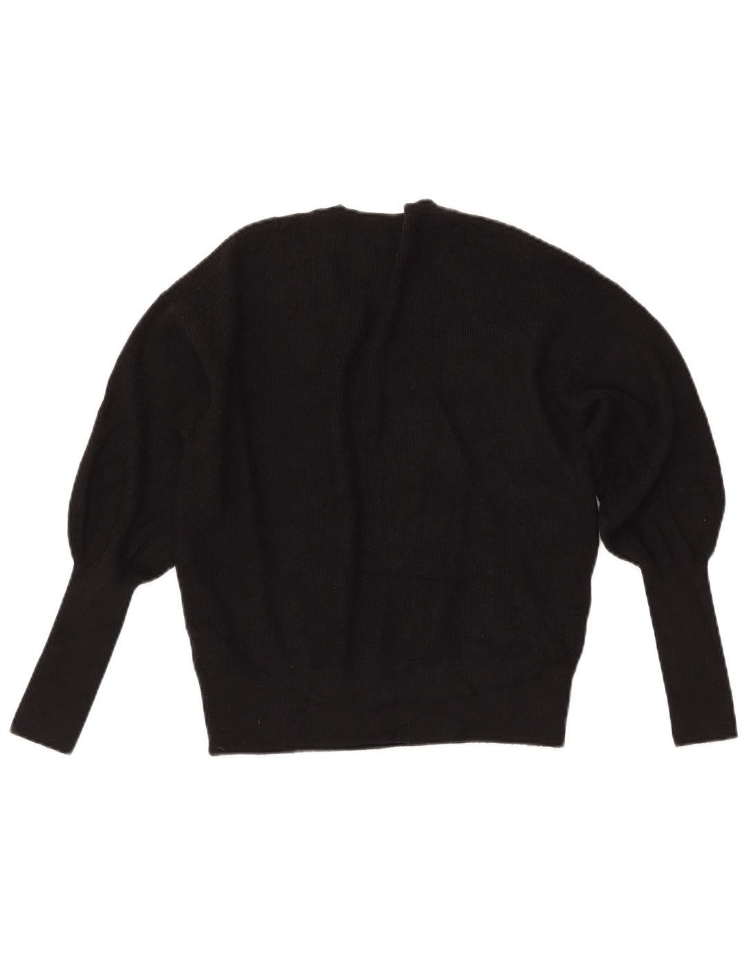 MARKS & SPENCER Maglione corto con scollo a V da donna UK 10 Piccolo Nero