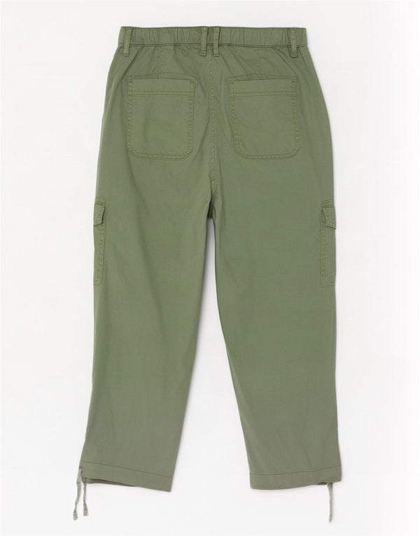 Pantaloni cargo corti Marks & Spencer da donna medi W26 L23 Lyocell verde