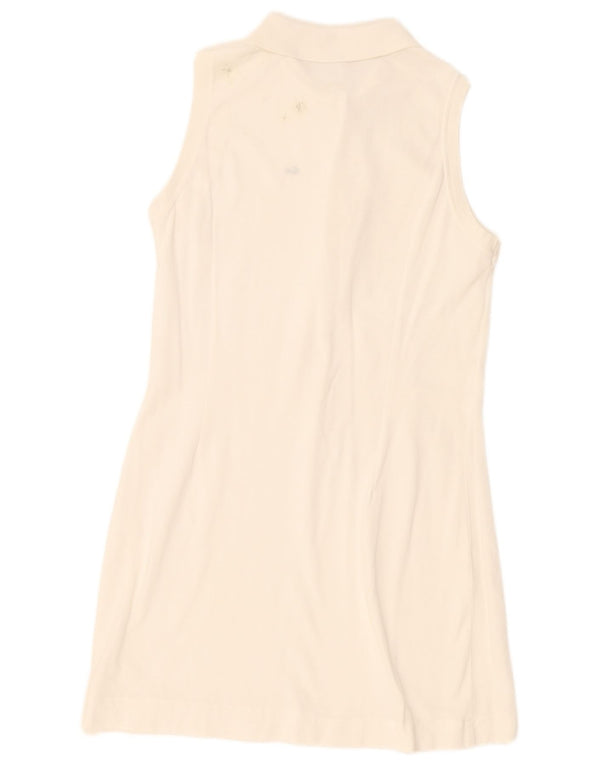 Abito polo senza maniche da donna Lacoste taglia 46 XL bianco