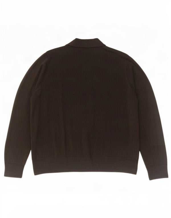 Maglione cardigan aperto da donna Marks & Spencer UK 18 XL acrilico nero