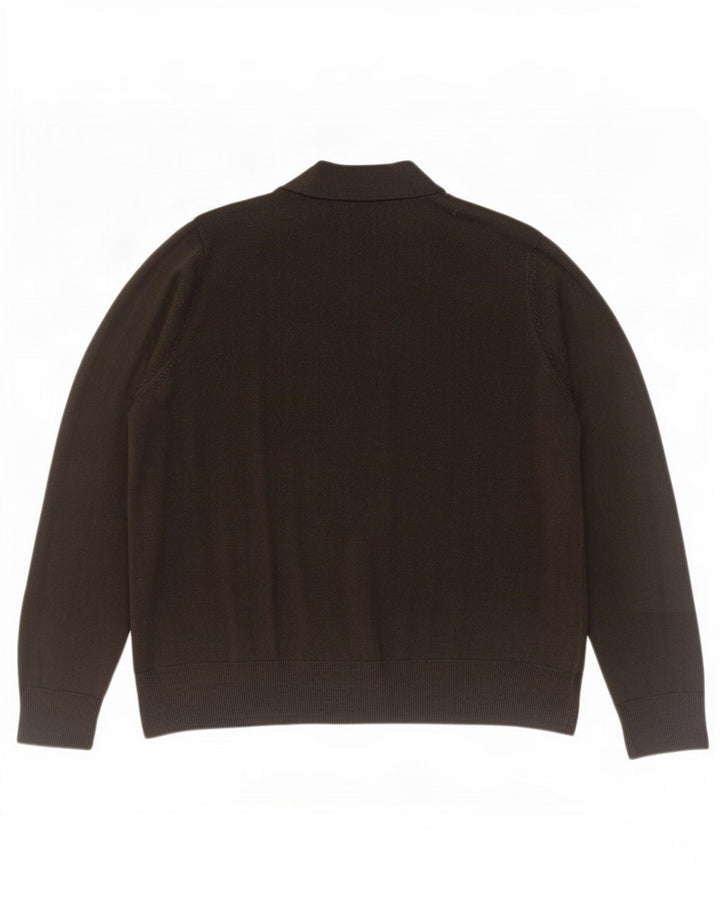 Maglione cardigan aperto da donna Marks & Spencer UK 18 XL acrilico nero