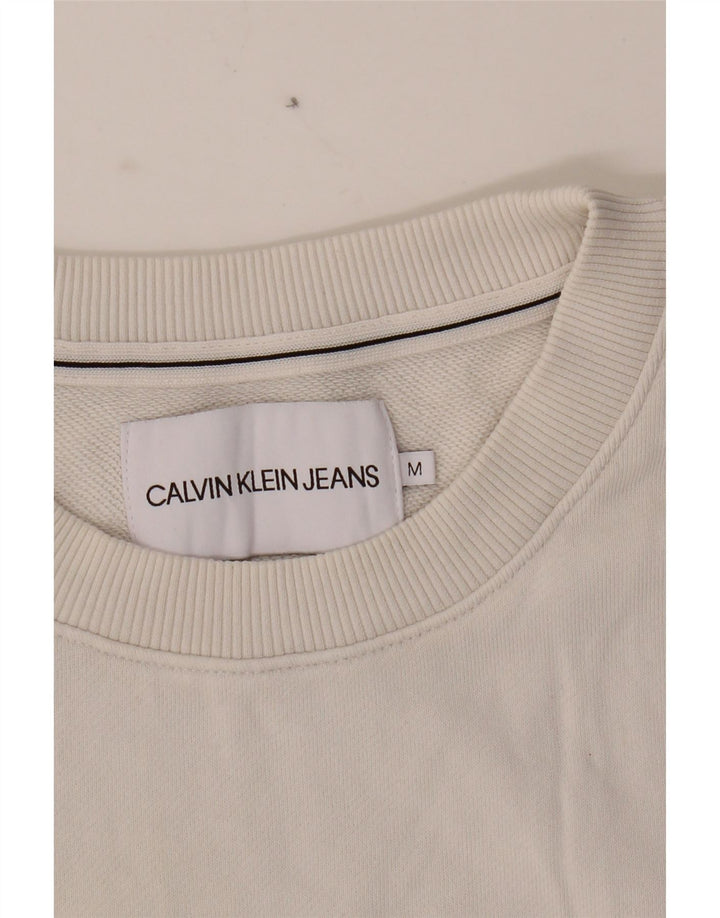 CALVIN KLEIN JEANS Womens Sweatshirt Jumper UK 14 Medium Multicoloured Vintage Calvin Klein Jeans and Second-Hand Calvin Klein Jeans from Messina Hembry 