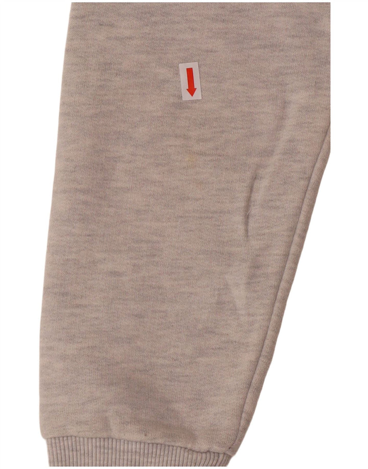 Felpa con cappuccio grafica da donna Superdry UK 12 Cotone grigio medio
