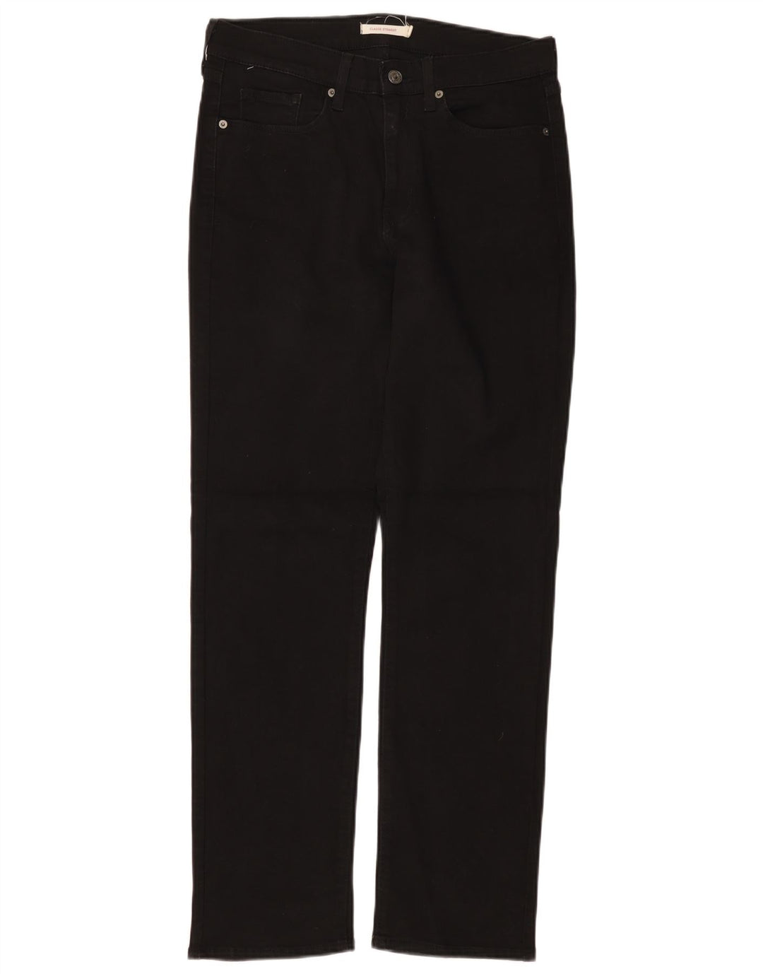 Jeans dritti classici da donna LEVI'S W29 L32 cotone nero