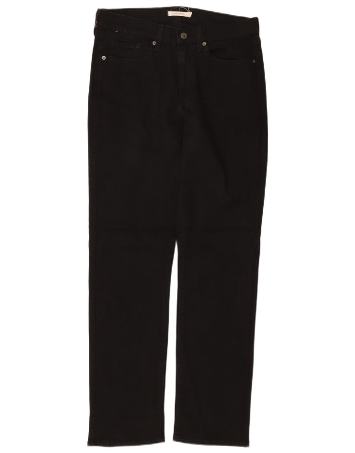 Jeans dritti classici da donna LEVI'S W29 L32 cotone nero