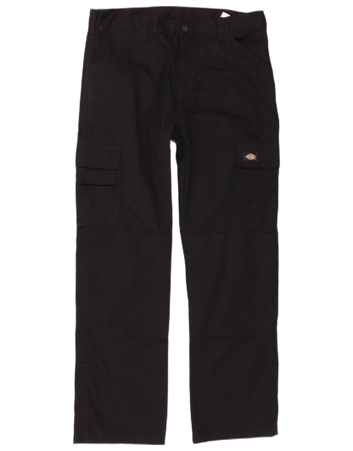 Pantaloni cargo dritti da uomo Dickies W34 L32 poliestere nero