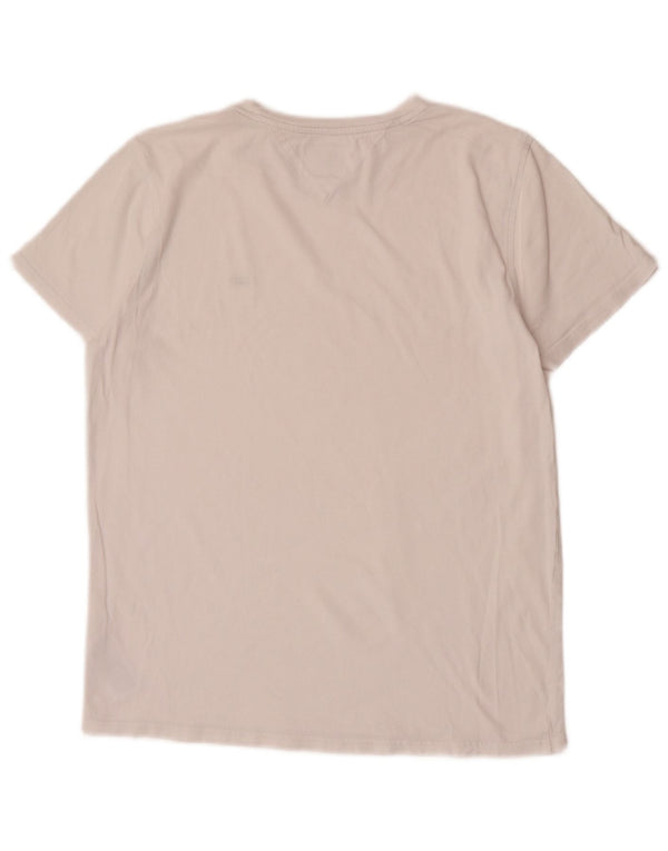 T-shirt da donna Tommy Hilfiger Top UK 12 cotone bianco medio