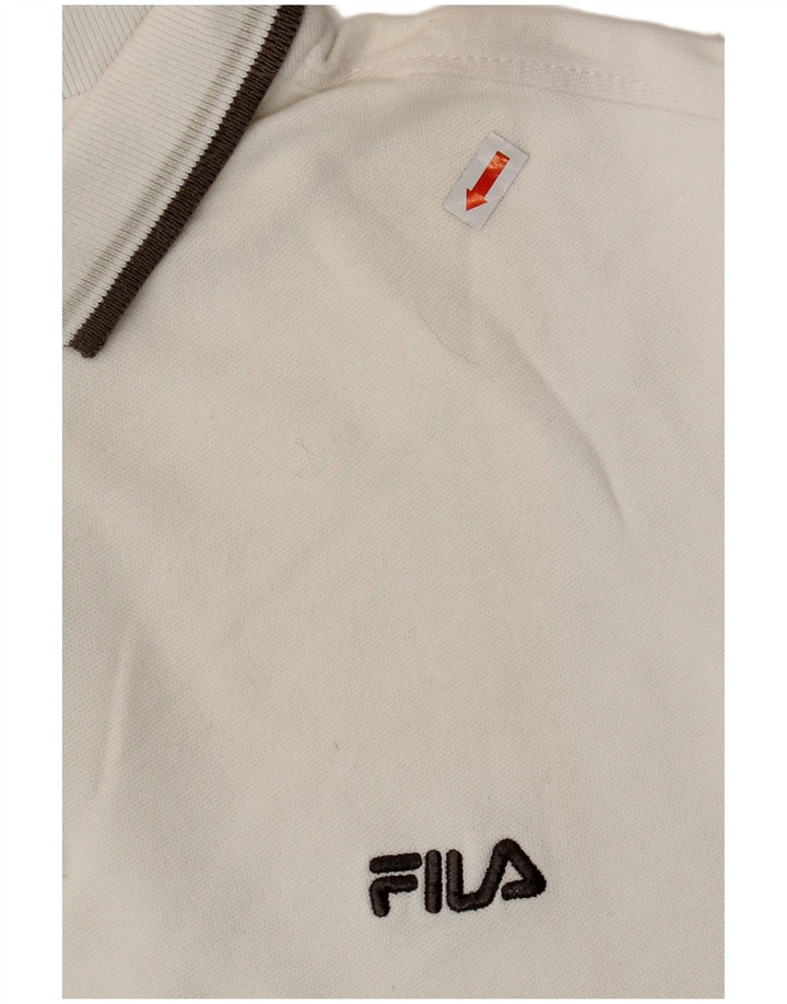 Polo da uomo FILA grande bianca