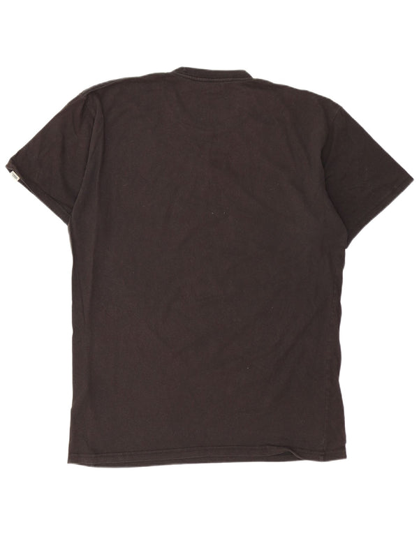 T-shirt grafica da uomo Vans Top grande in cotone nero