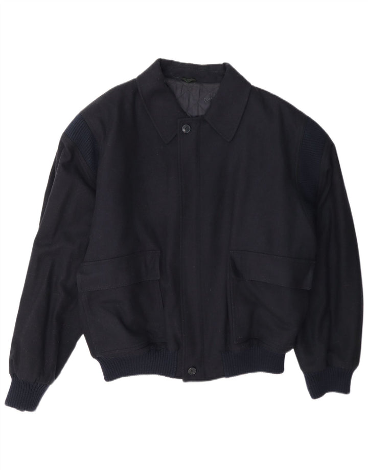 Giacca bomber da uomo Pierre Cardin UK 42 XL Blu Navy