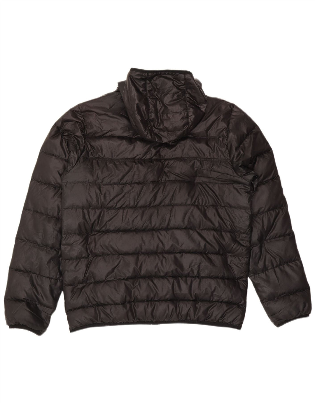 Giacca imbottita con cappuccio Nike da uomo UK 40 grande poliestere nero