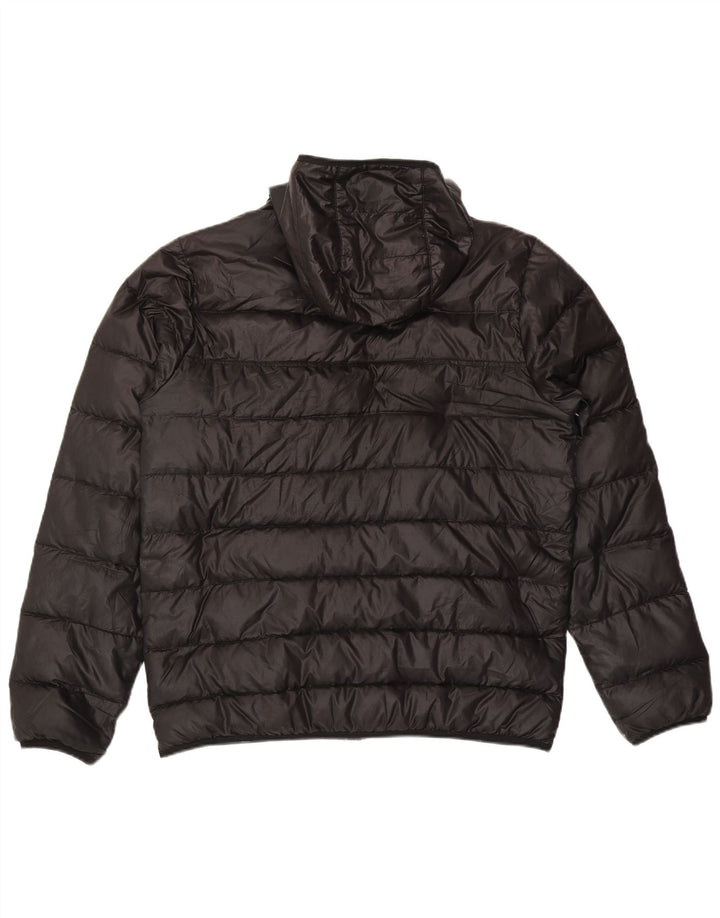 Giacca imbottita con cappuccio Nike da uomo UK 40 grande poliestere nero