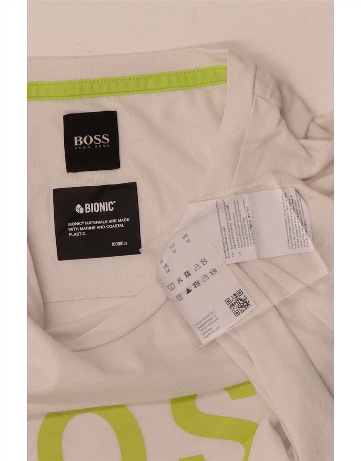 T-shirt grafica da uomo Hugo Boss Top in cotone bianco medio