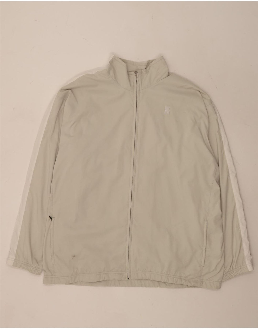 Giacca da tuta da uomo Nike UK 47/48 2XL Poliestere color block beige