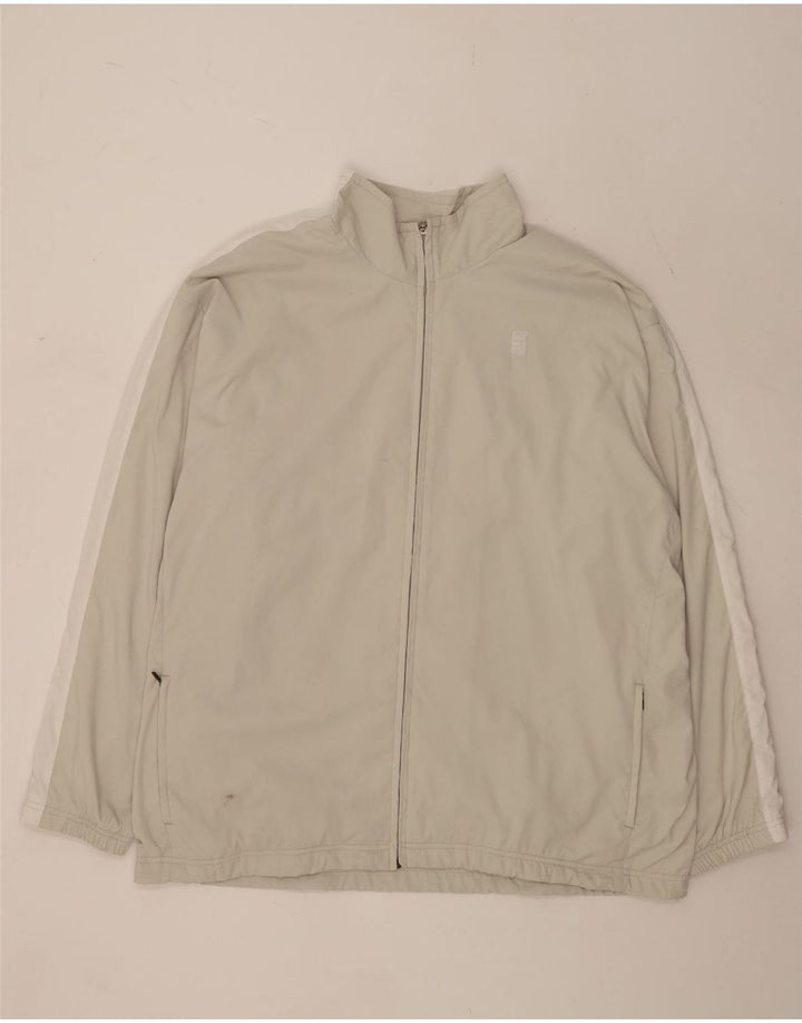 Giacca da tuta da uomo Nike UK 47/48 2XL Poliestere color block beige