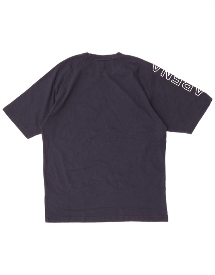 T-shirt grafica da uomo Arena Top in cotone blu navy medio