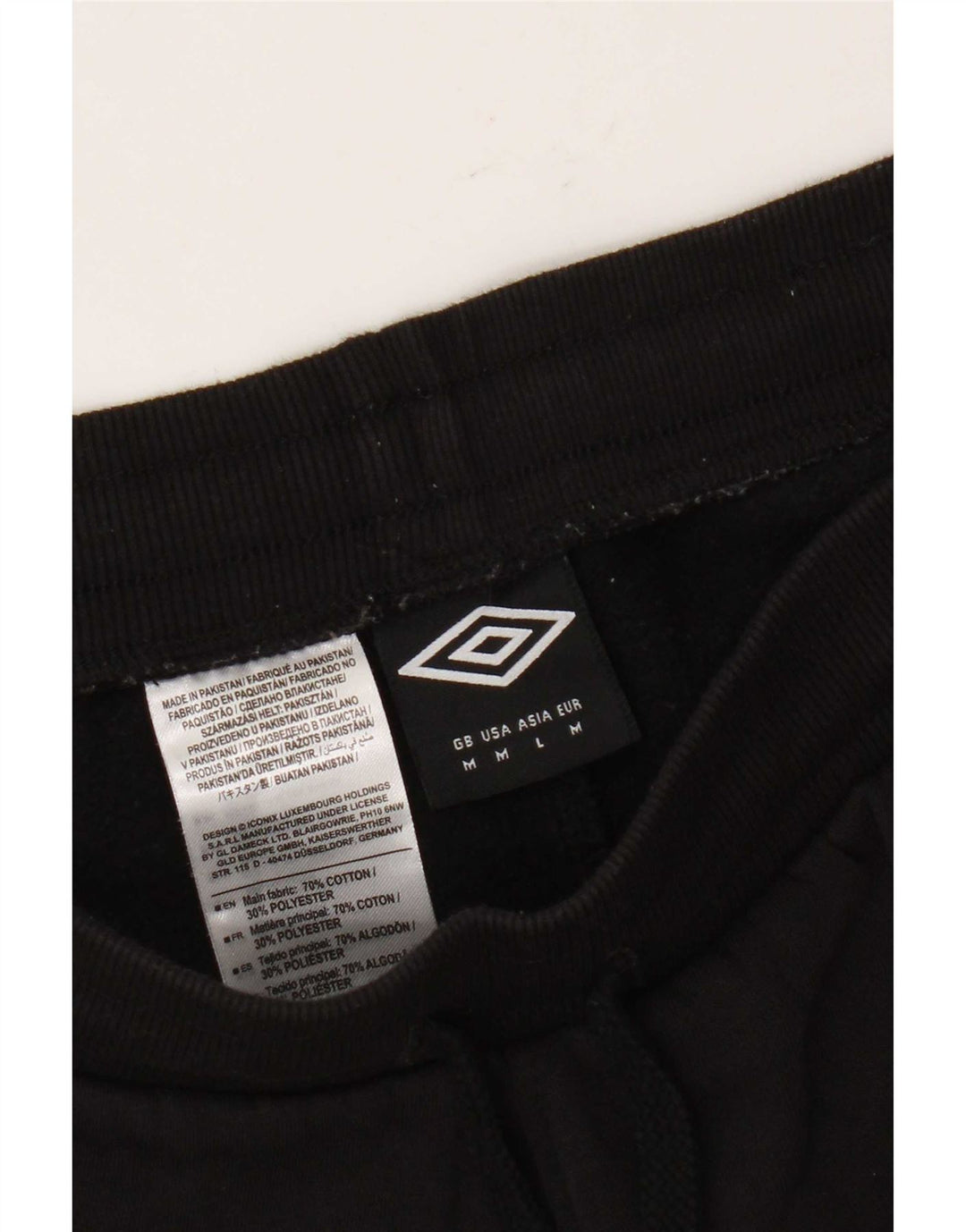 Pantaloncini sportivi da donna Umbro UK 14 cotone medio nero