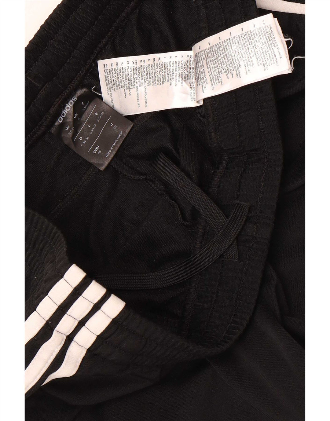 Pantaloni da tuta da donna Adidas UK 8/10 Small Nero Poliestere