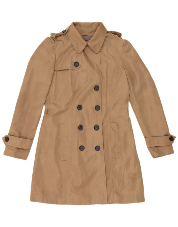 Trench da donna Zara UK 14 Poliestere beige medio
