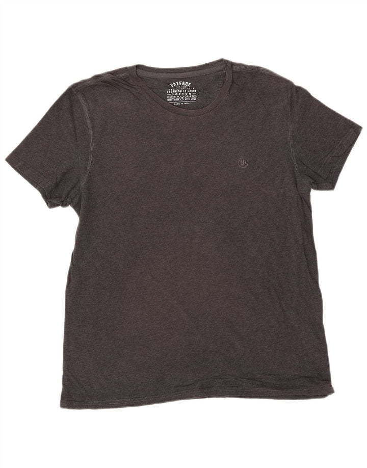 T-shirt da uomo FAT FACE Top in cotone grigio medio