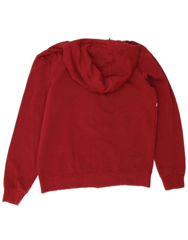 Maglione con cappuccio e zip da uomo Ellesse, cotone a righe grandi bordeaux