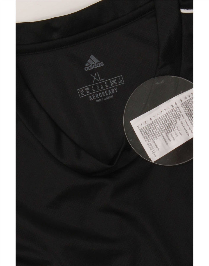 T-shirt Adidas Aeroready da uomo Top XL poliestere nero